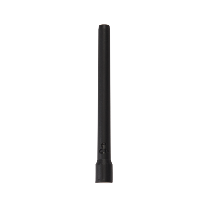 Black BlueBound 350 marine radio antenna.