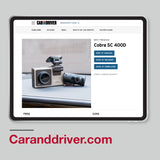 Screen capture of Car and Driver website April 2024