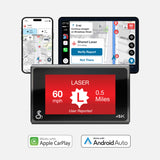 Works with Apple CarPlay and Android Auto