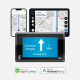 Compatible with Apple CarPlay and Android Auto